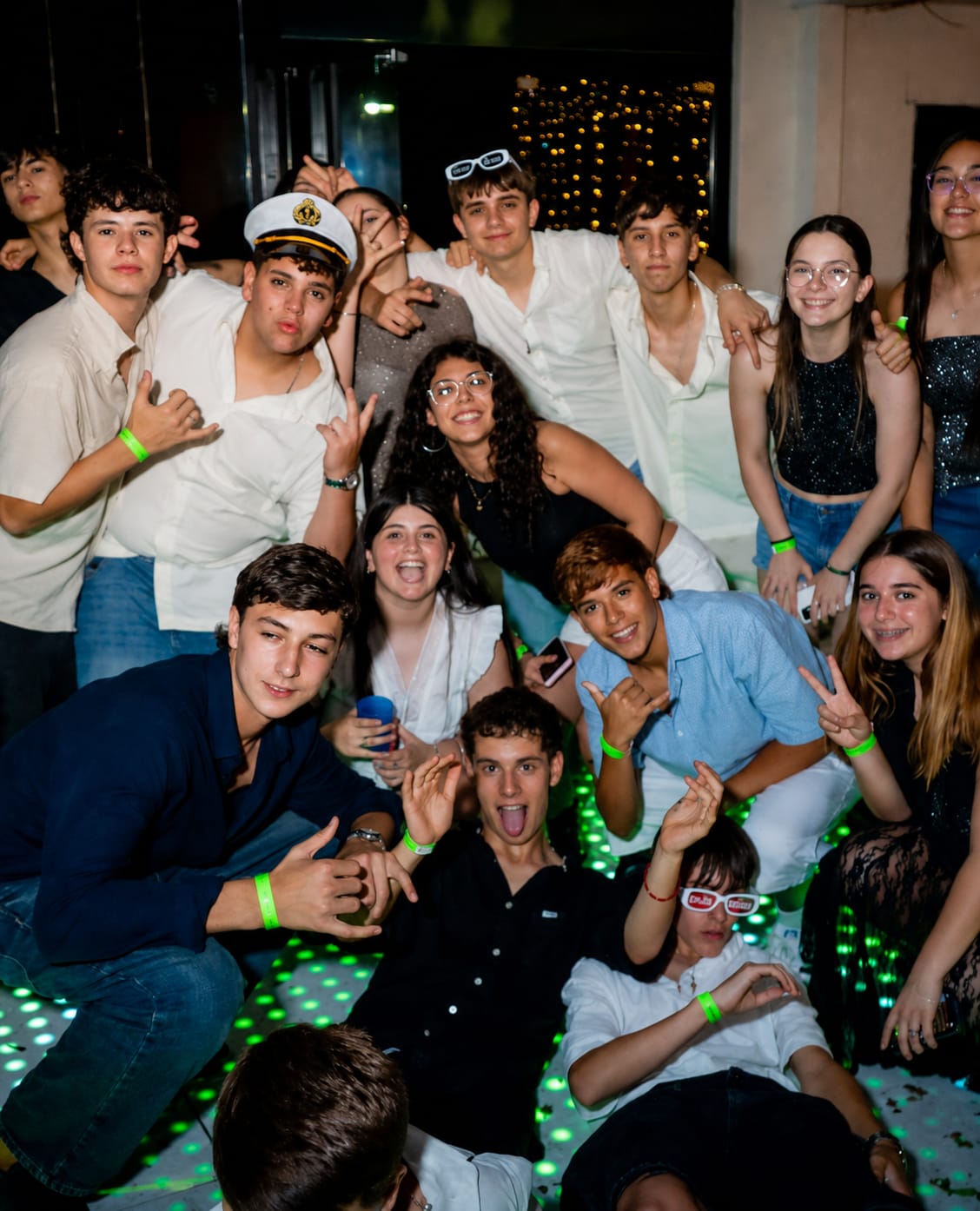 Los invitados a pleno festejo