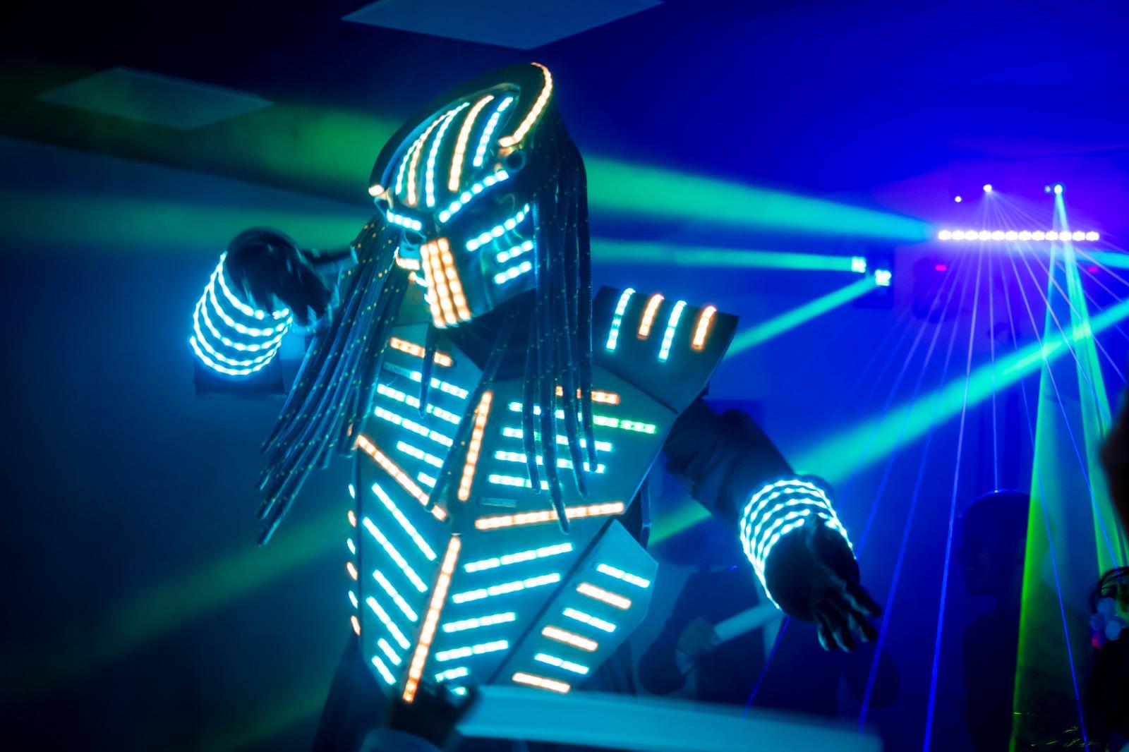 Robot LED en acción
